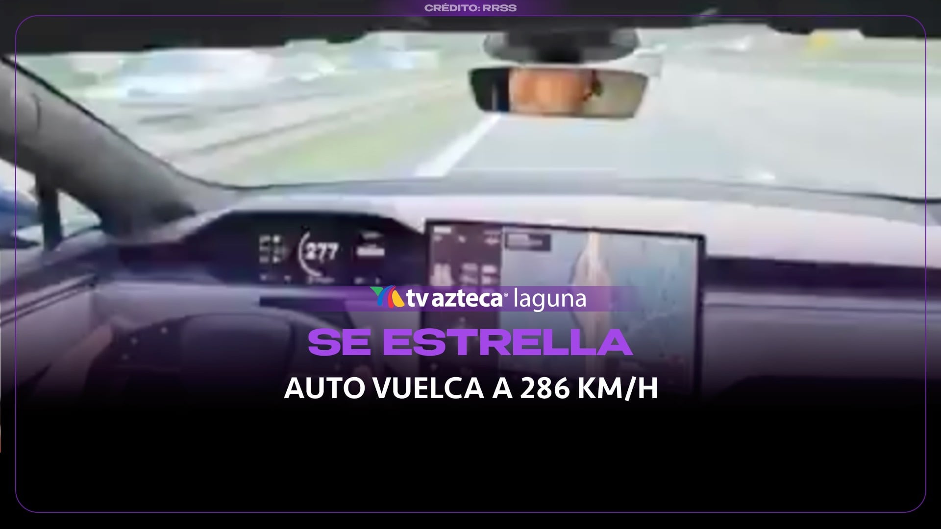 ¡Brutal accidente! Un auto de lujo se estrella tras ir a 286 km/h en autopista | VIDEO