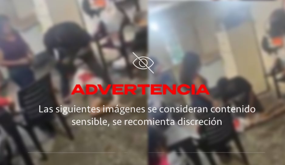 VIDEO: Hombre golpea BRUTALMENTE a su hijastra de 7 años en un arranque de ira frente su esposa
