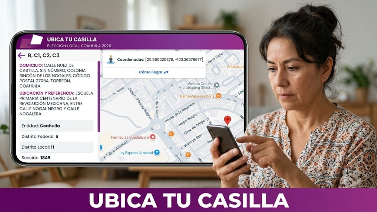 Elecciones Coahuila 2026: ubica tu casilla para votar este 7 de junio