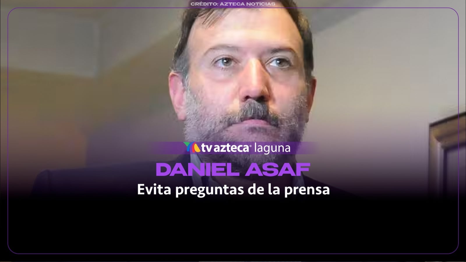 Daniel Asaf vuelve a evitar preguntas sobre señalamientos que lo relacionan con Amílcar Olán