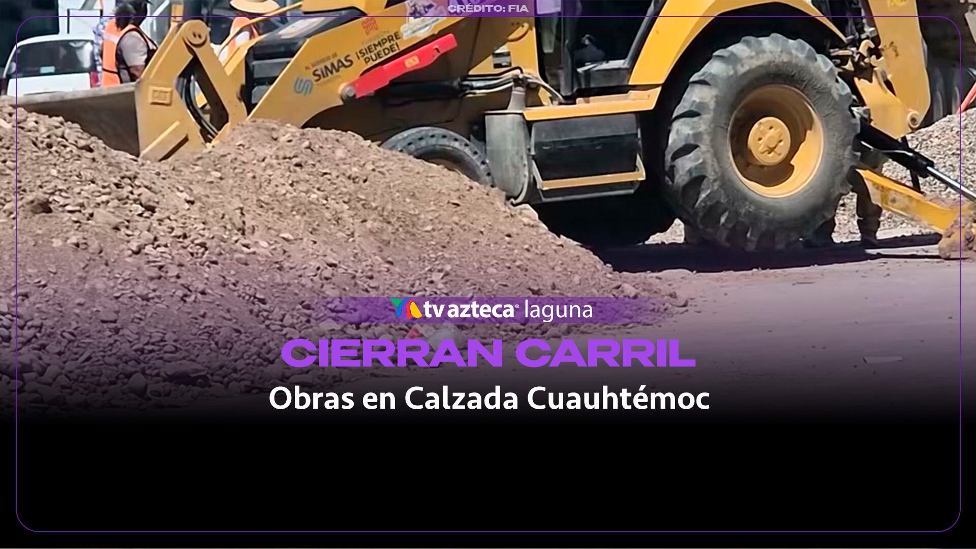 ¡Toma vías alternas! Labores de excavación inhabilitan carril en la Calzada Cuauhtémoc
