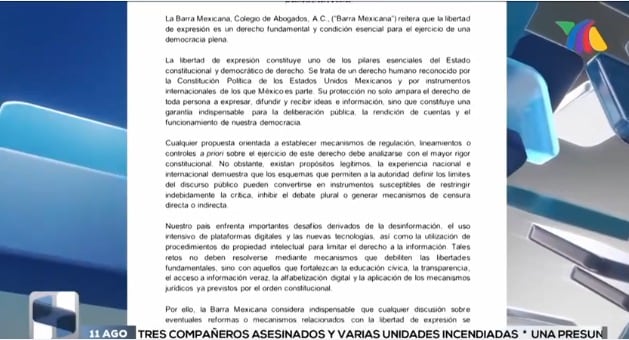 Abogados advierten riesgo de censura por nuevos lineamientos para medios de comunicación