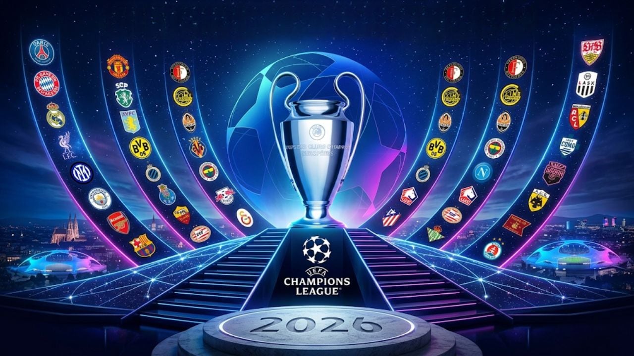 ¿Quiénes son los 36 equipos que juegan la nueva Champions League 2026 y de qué ligas provienen?