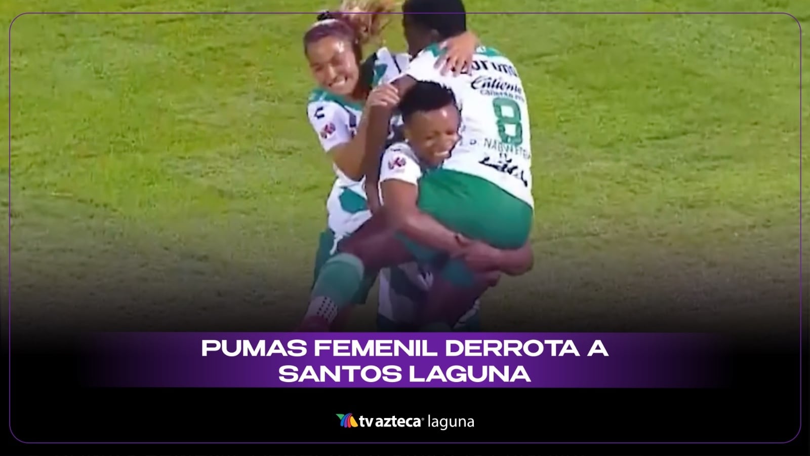 Pumas Femenil vence 5-3 a Santos Laguna en duelo lleno de emociones
