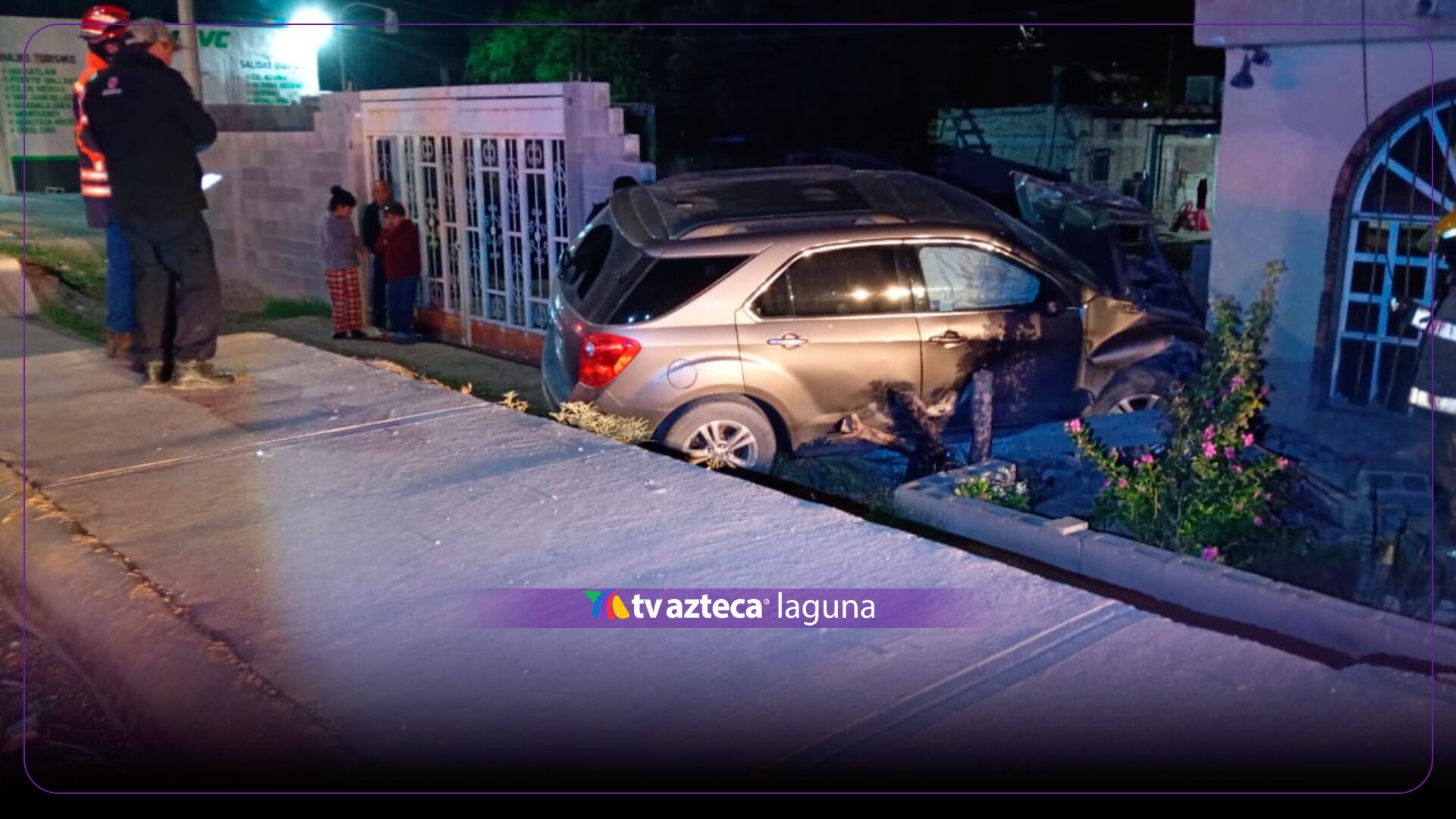 IMÁGENES: Camioneta se impacta contra vivienda en la carretera Matamoros-Torreón