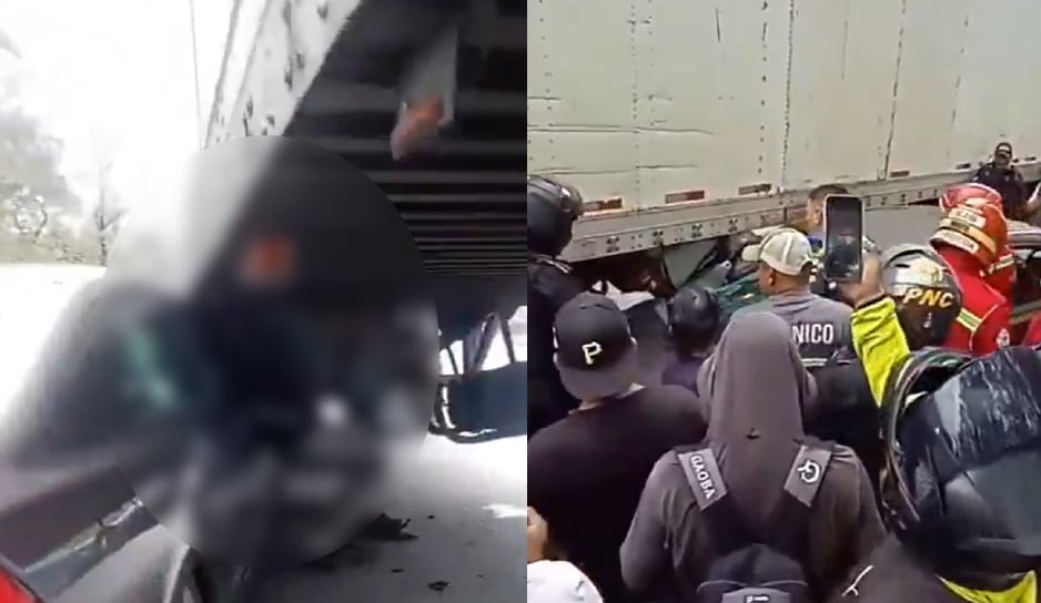 VIDEO: Conductor evita ser asaltado y el ladrón termina PRENSADO por un tráiler