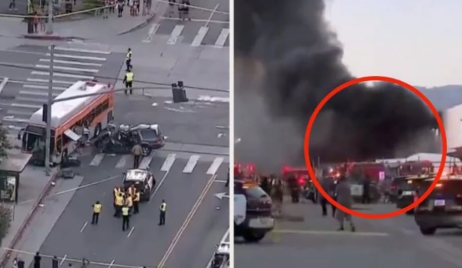 IMÁGENES FUERTES: Helicóptero se estrella en pleno vuelo y transmisión en vivo; se confirman 3 muertos
