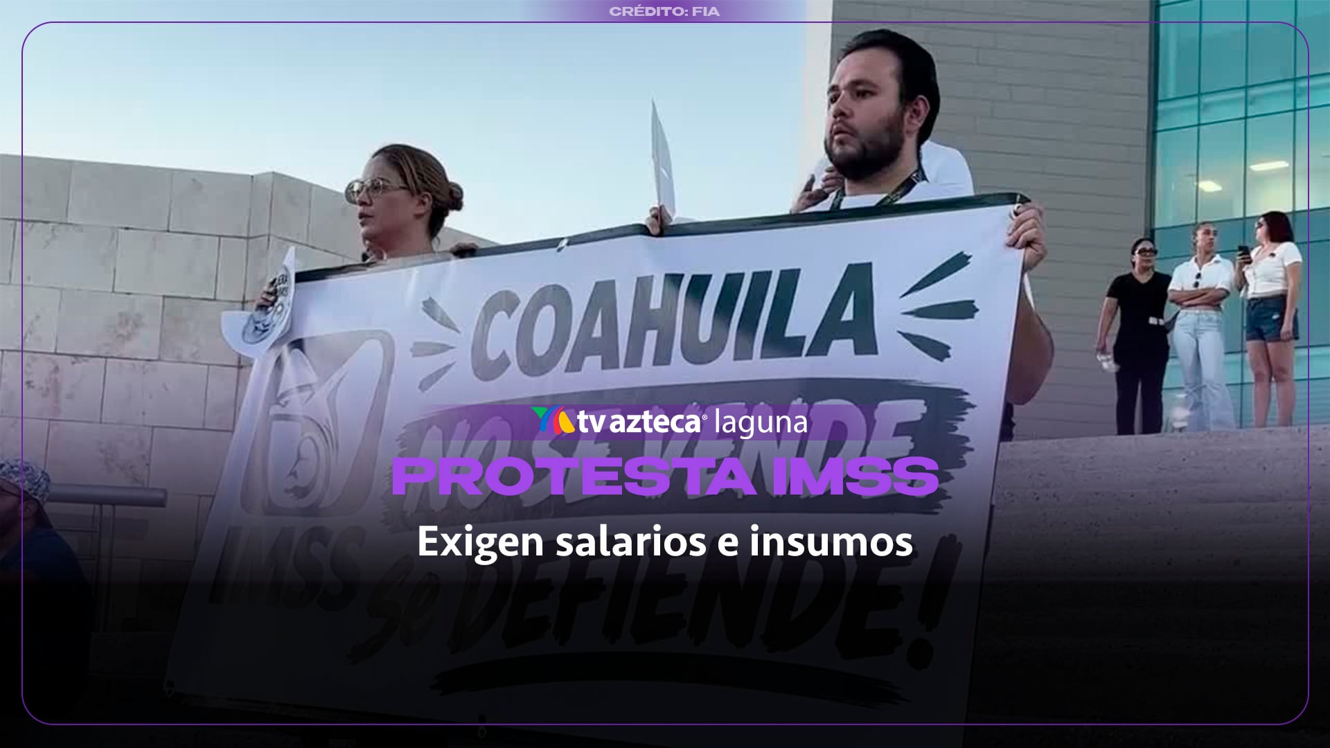 Marchan trabajadores del IMSS en Torreón para exigir salarios dignos e insumos