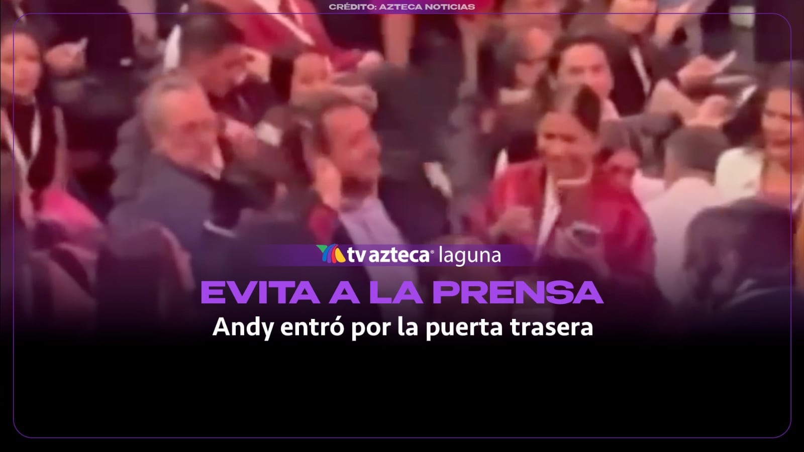 Andy López Beltrán evade a la prensa en aniversario de Morena