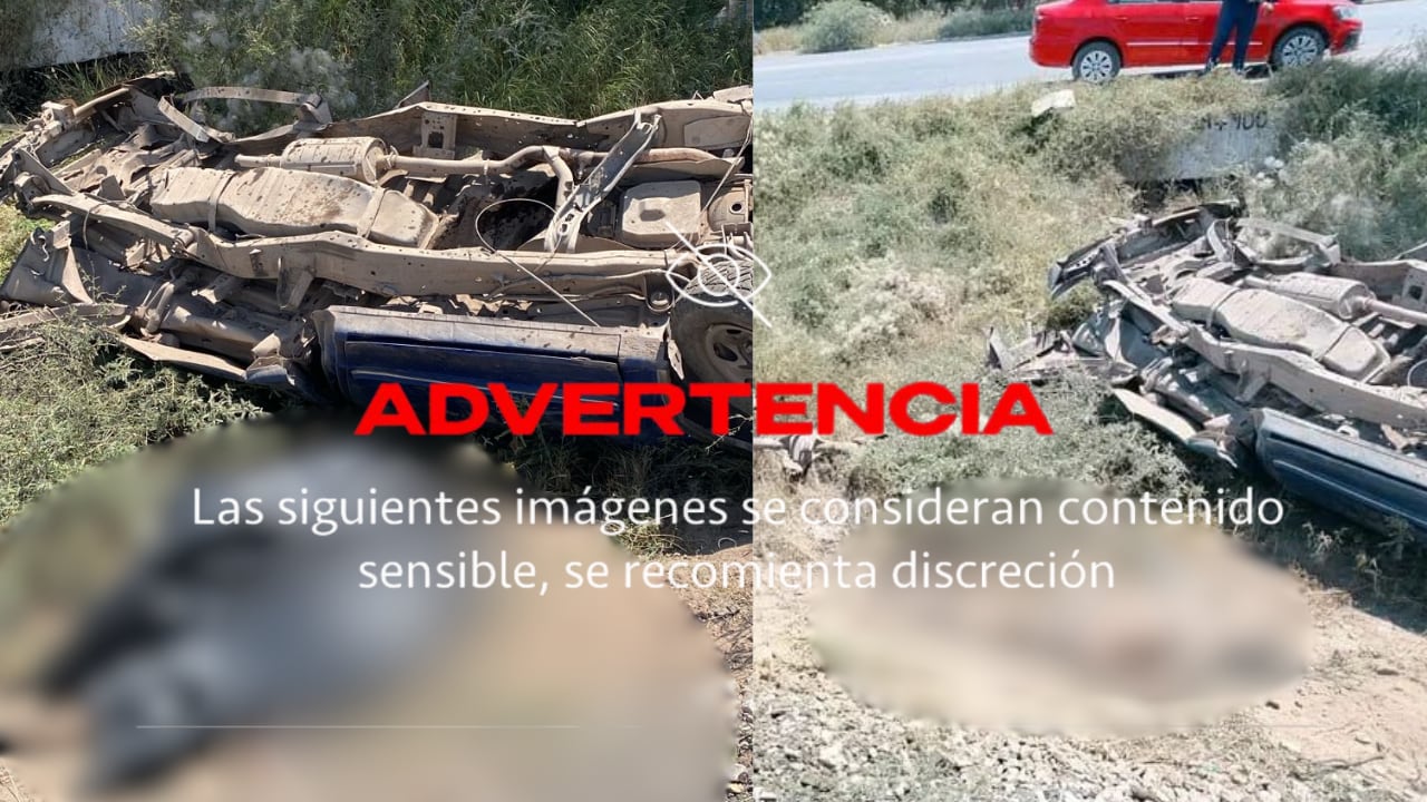 Camioneta intenta ganarle el paso al tren y es arrollada en Gómez Palacio; mueren tres personas