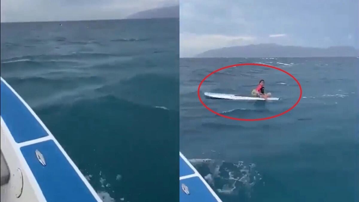 Niña de 11 años queda a la deriva en tabla y es rescatada por pescadores