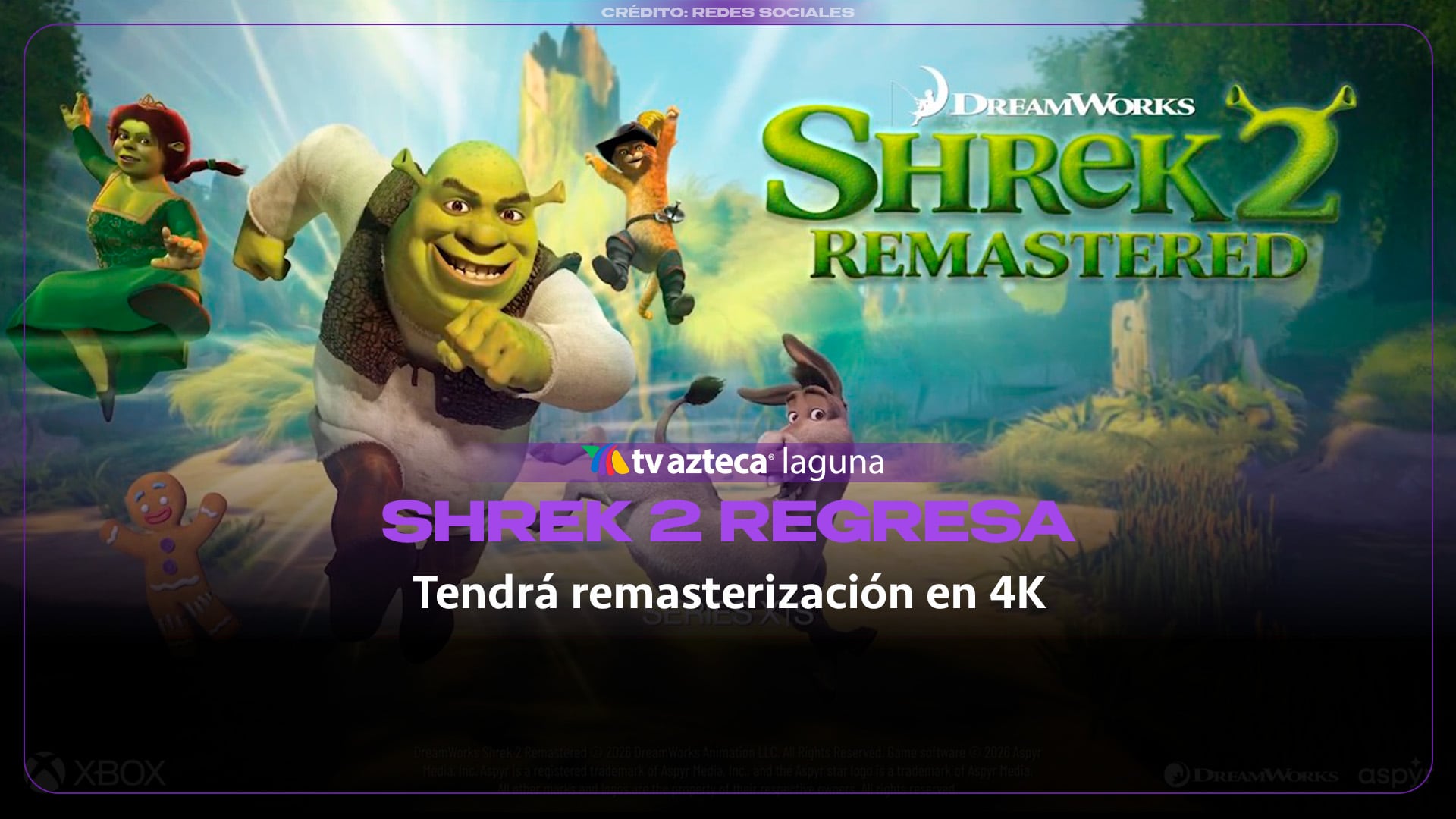 Shrek 2 Remastered reaparece con tráiler al estilo GTA 6 y modo cooperativo online