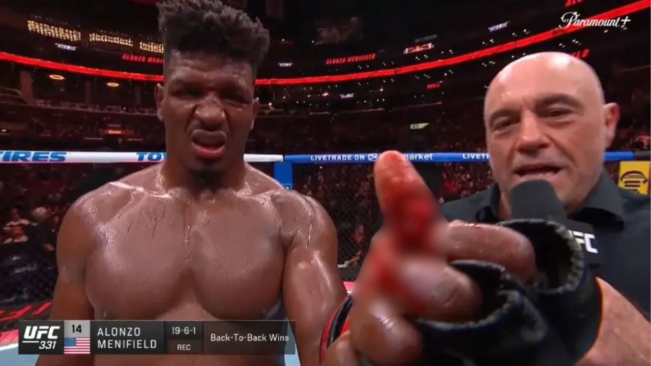 ¡Imágenes sensibles! Alonzo Menifield vence a Iwo Baraniewski y sufre fractura expuesta en UFC 331