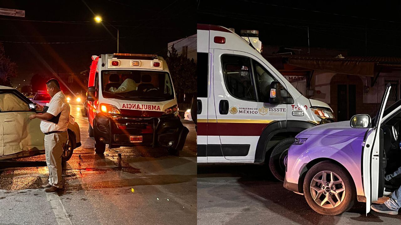 Vehículo choca contra ambulancia y deja lesionados en Torreón