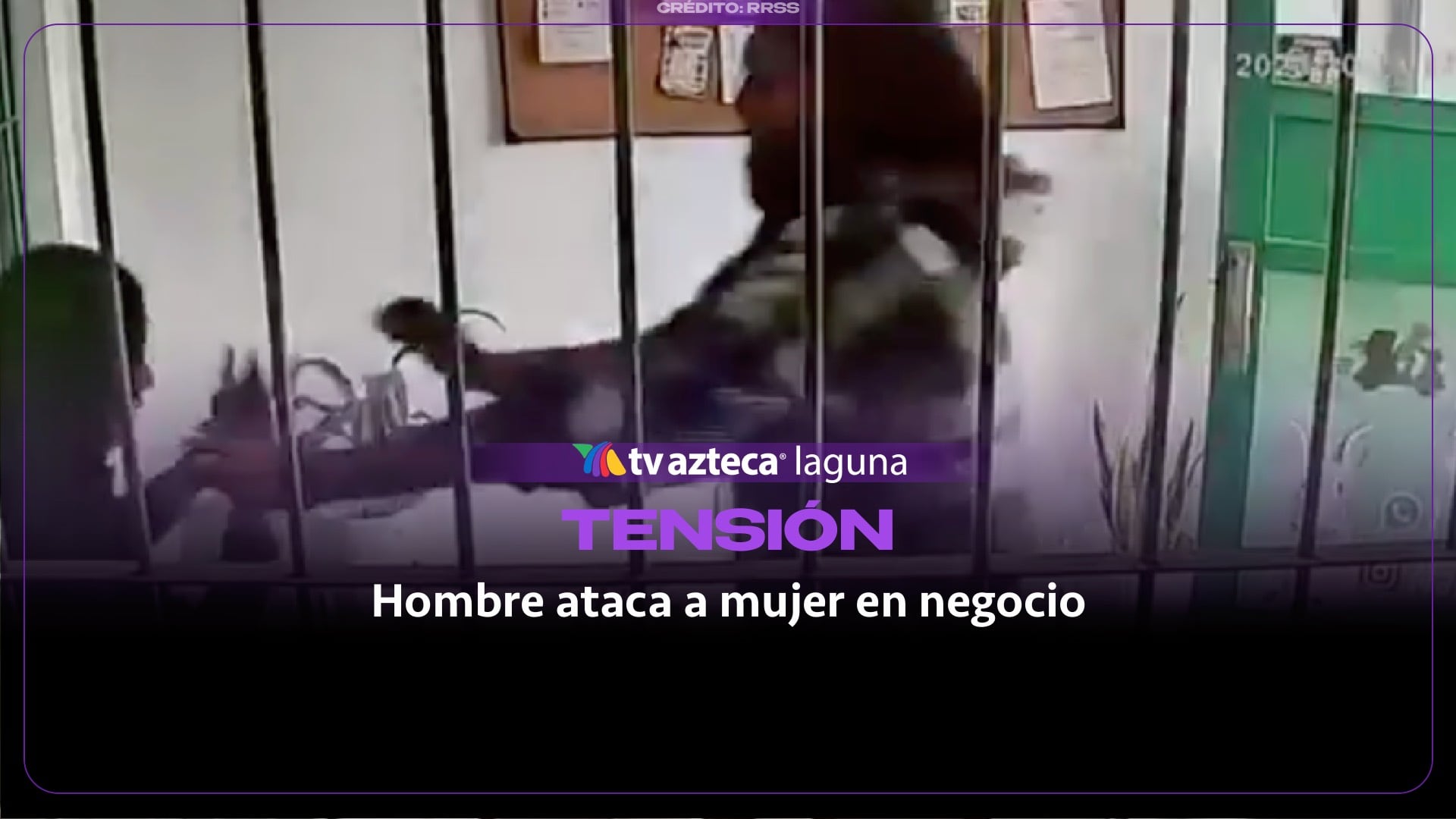 Hombre con problemas de salud mental ataca a mujer en un negocio | VIDEO
