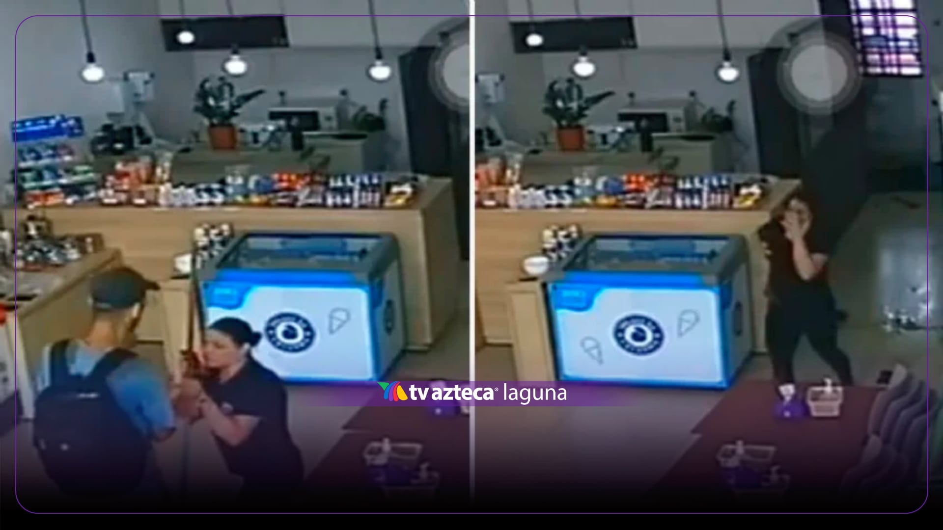 VIDEO: Hombre muere APUÑALADO tras atacar a mujer en heladería