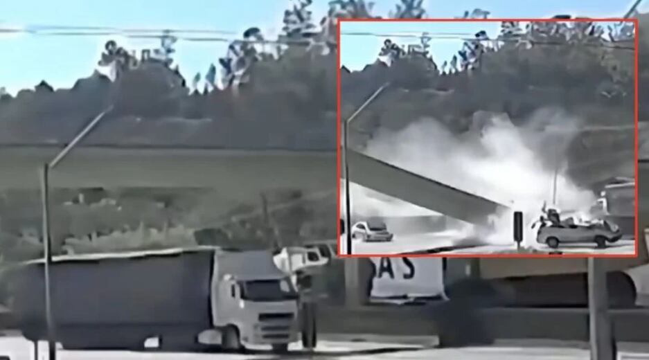 VIDEO: Madre e hija mueren en COLAPSO de puente peatonal; así fue el momento exacto