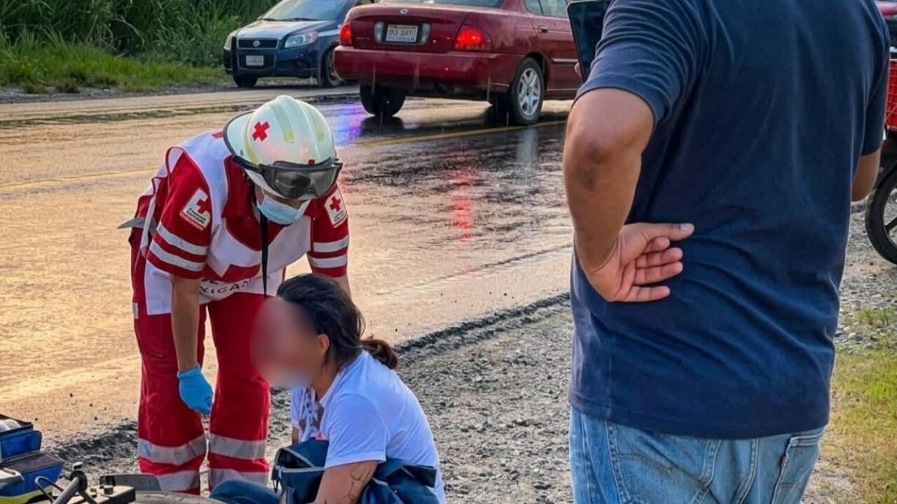 VIDEO | Captan momento en que accidente deja a joven sin cara