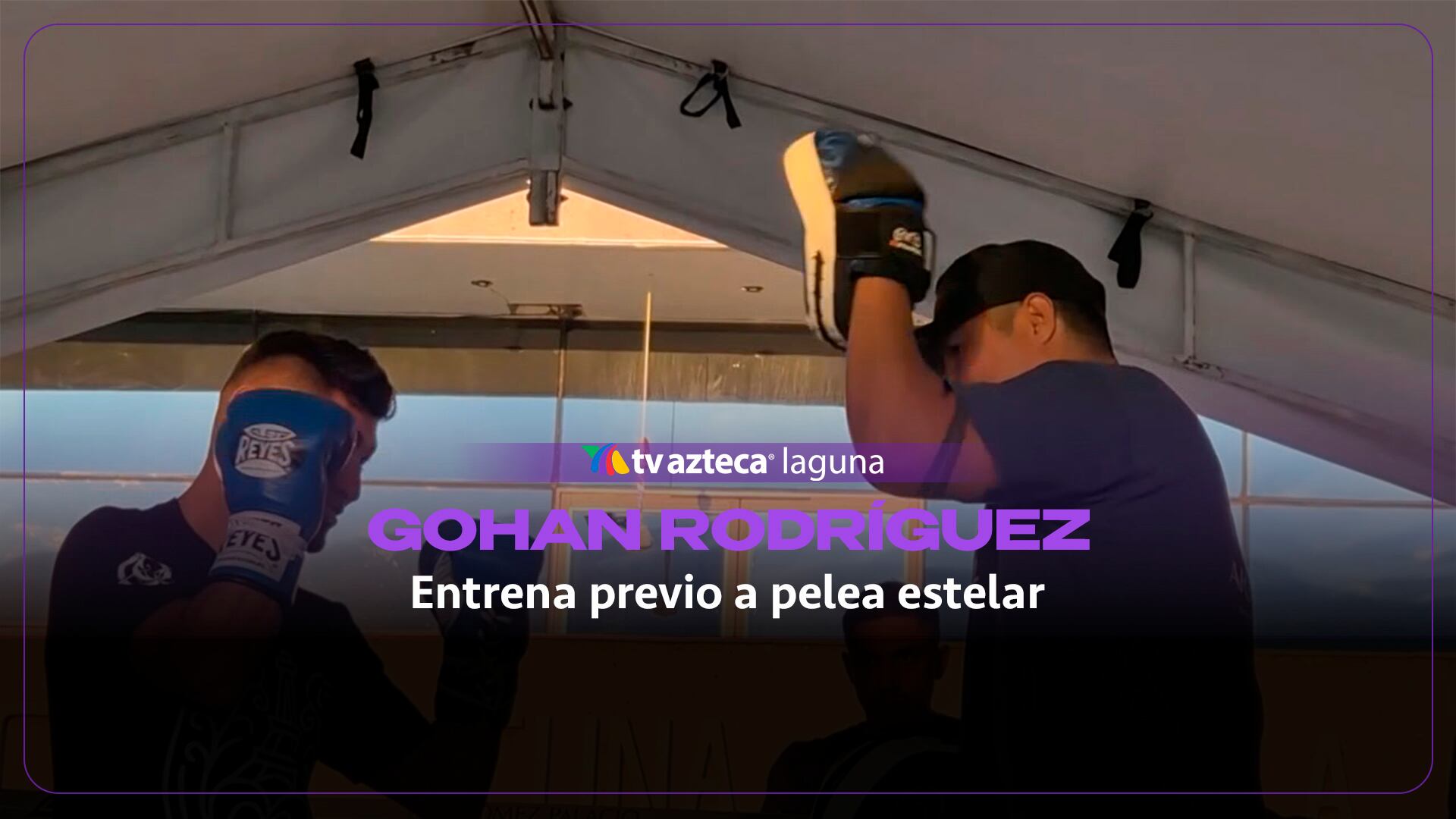 Lagunero Gohan Rodríguez se encara con el japonés Joe Shiraishi en entrenamiento público en Gómez Palacio
