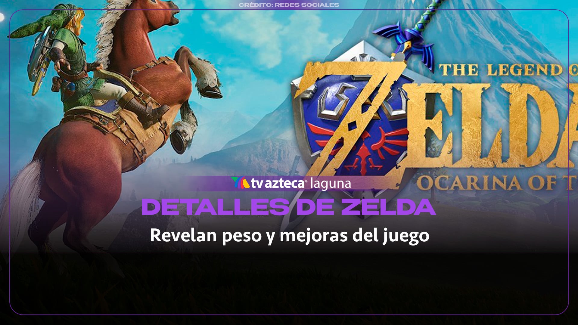 VIDEO: Peso final y novedades de Zelda Ocarina of Time Remake