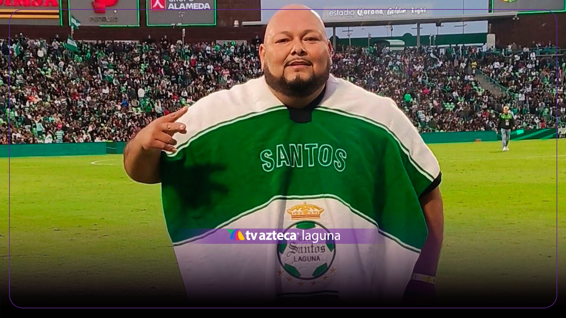 ¿Quién es Adriel Isai? El lagunero que apareció con sarape de Santos Laguna durante el medio tiempo contra Querétaro