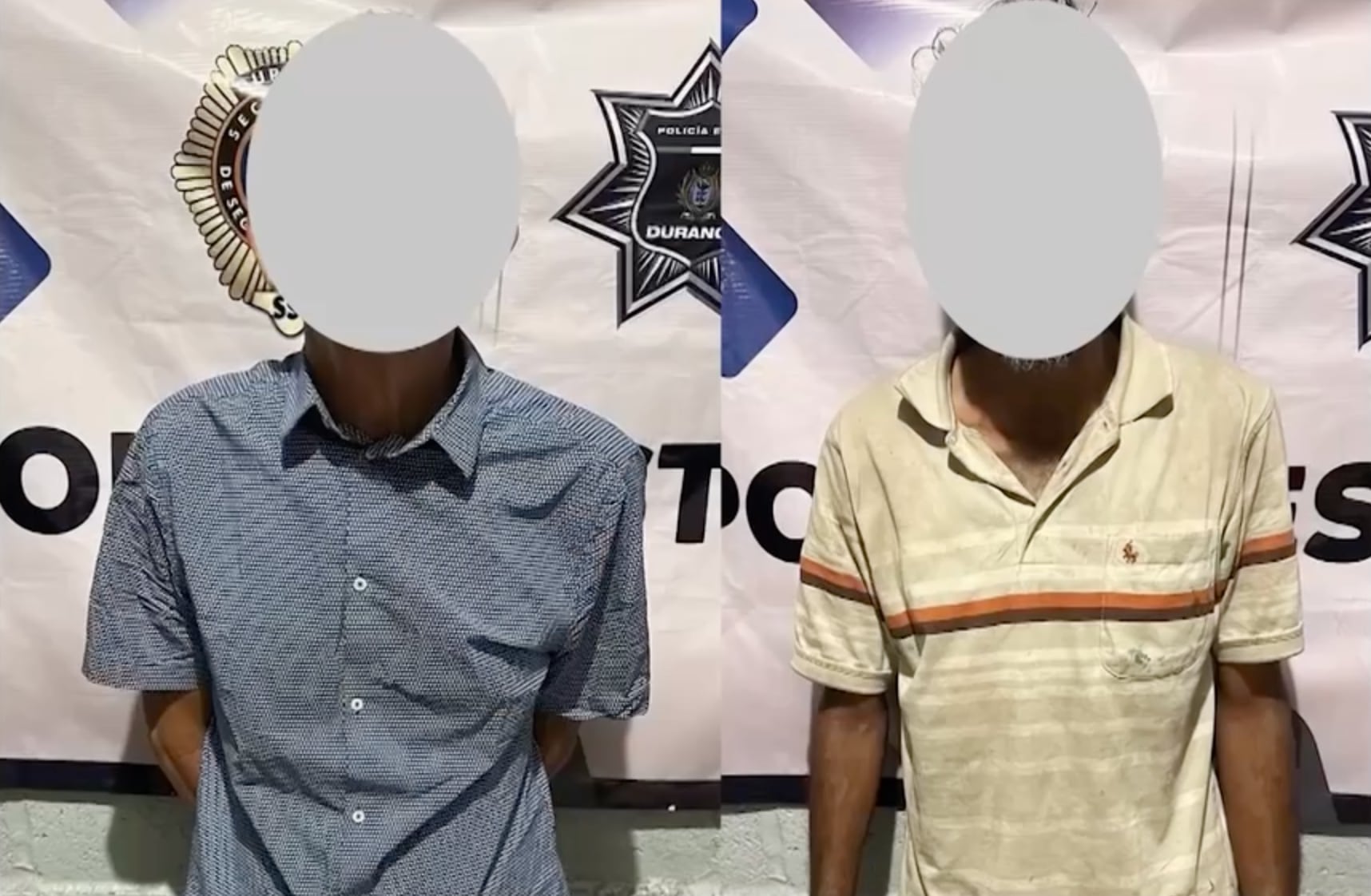 Aseguran a dos sujetos con sustancias ilícitas en fraccionamiento de Gómez Palacio