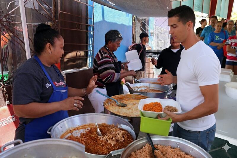 Cristiano Ronaldo formado en la reliquia lagunera.