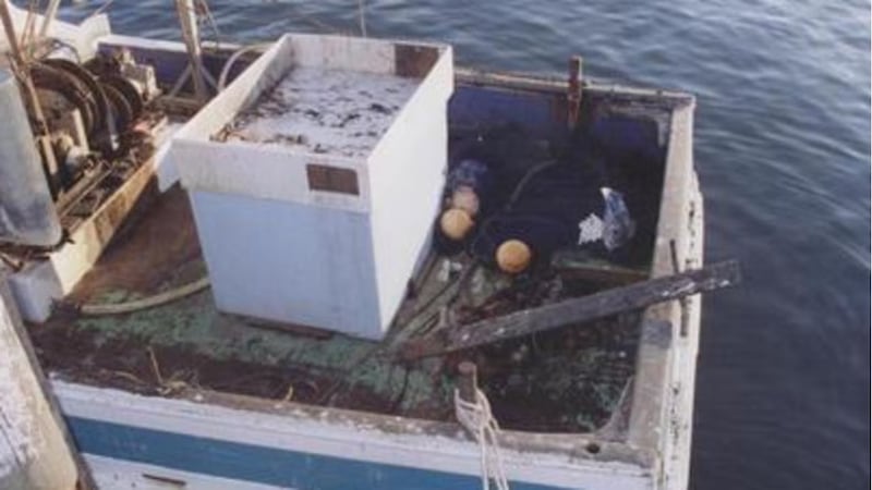Imágenes del barco Lady Marion luego de encontrar a Rack Man