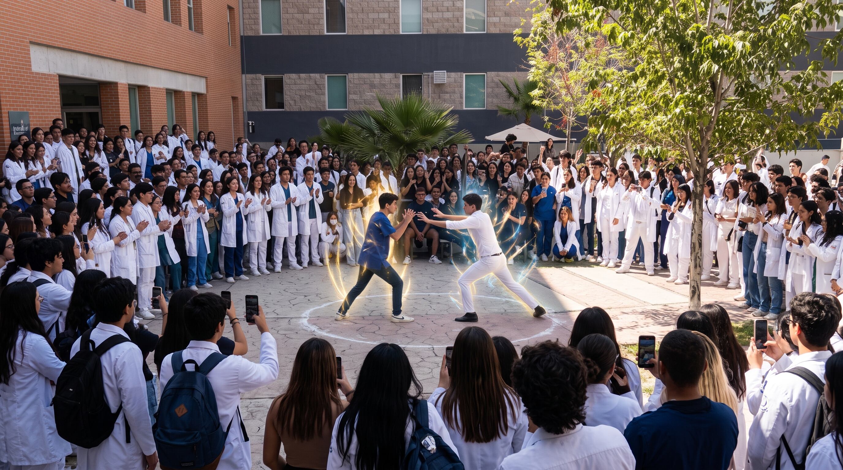 VIDEO | Realizan Batalla de Farmear Aura en Universidad de La Laguna: Así se vivió