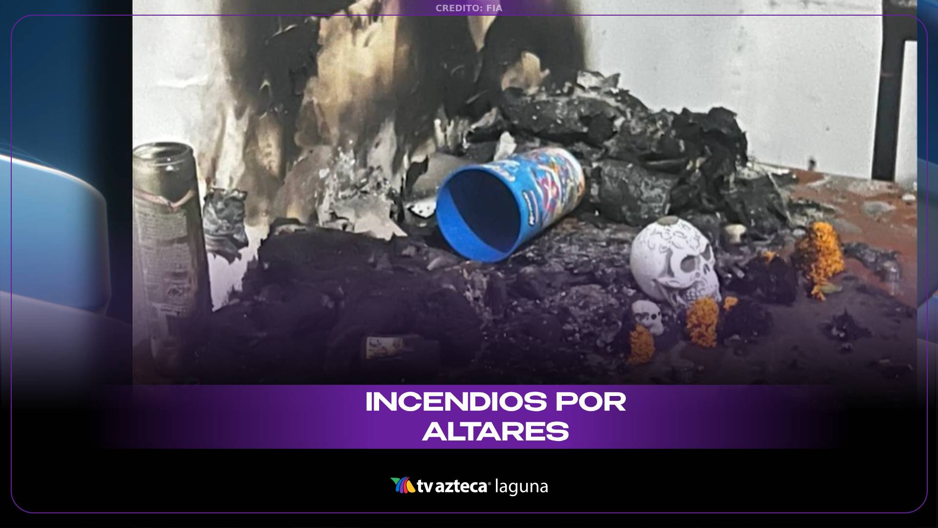 Incendios por veladoras en altares de Día de Muertos en Torreón